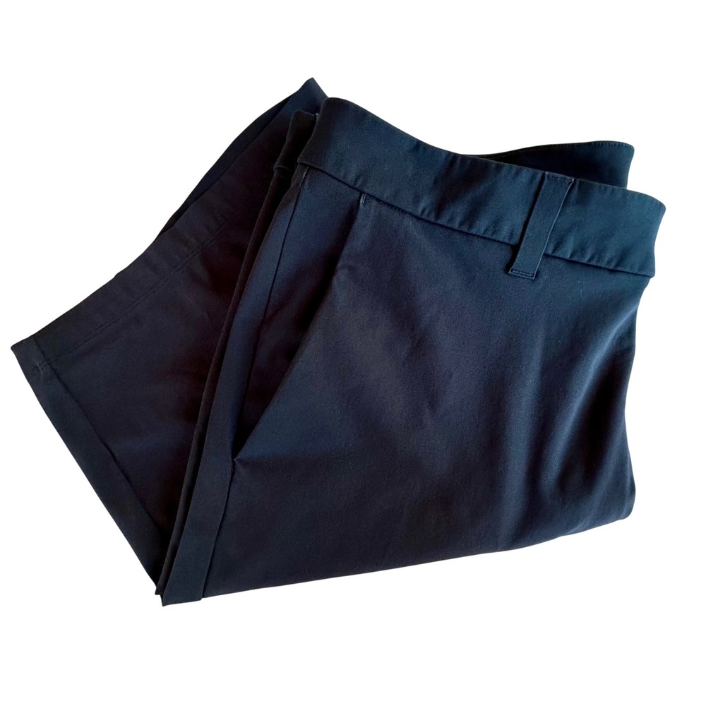 Lululemon Commission Short Navy Blue Mens Size 33 Chino Style Performance Shorts